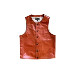 1910s Crew Neck Leather Vest