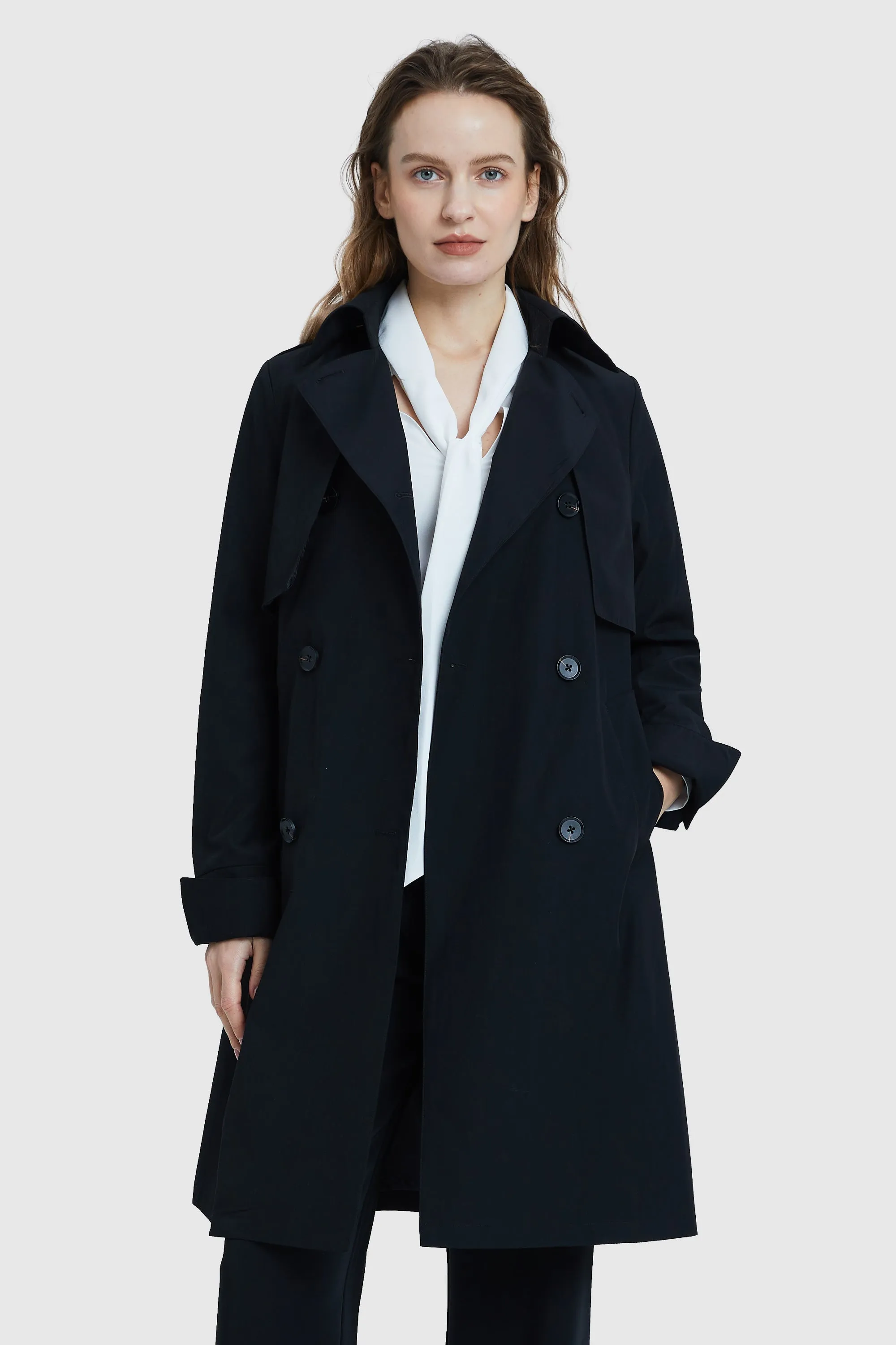 3/4 Trench with Removable Vest