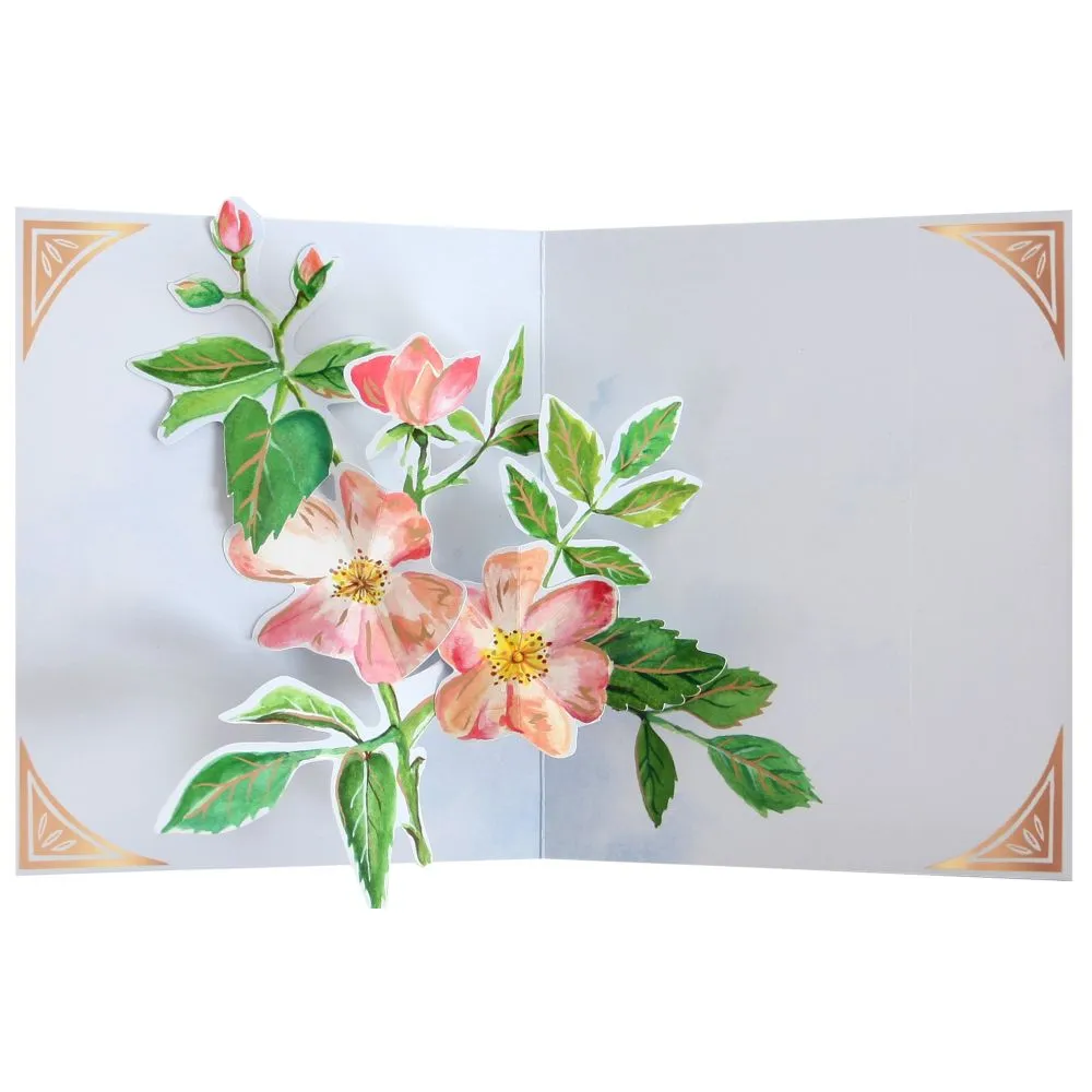 3D Pop Up Hope Your Day Blooms Greeting Card