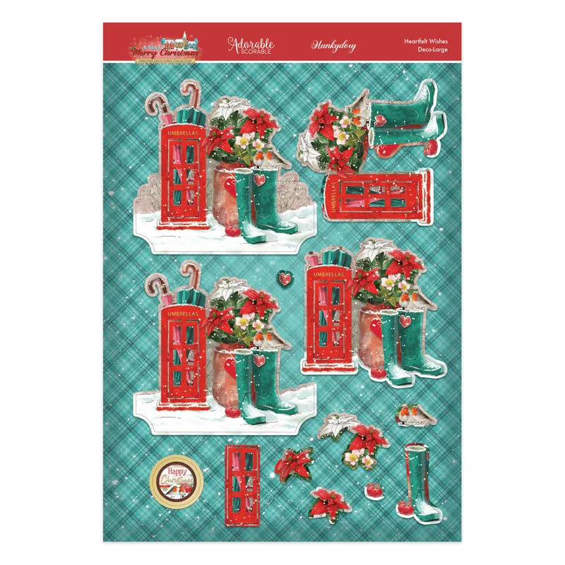 A Very Merry Christmas Deco-Large Set - Heartfelt Wishes