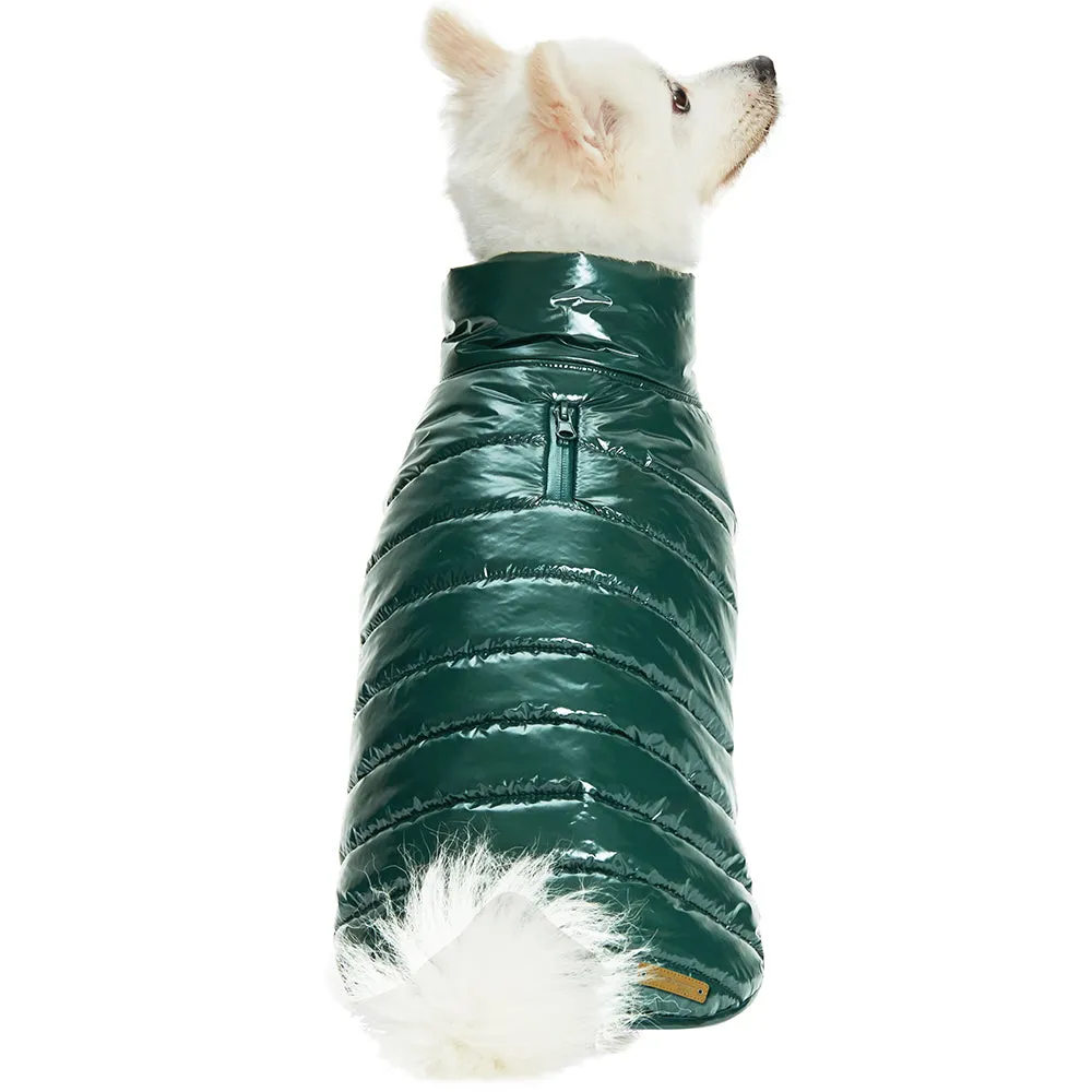 All Weather Quilted Puffer Jacket in Hunter Green (FINAL SALE)