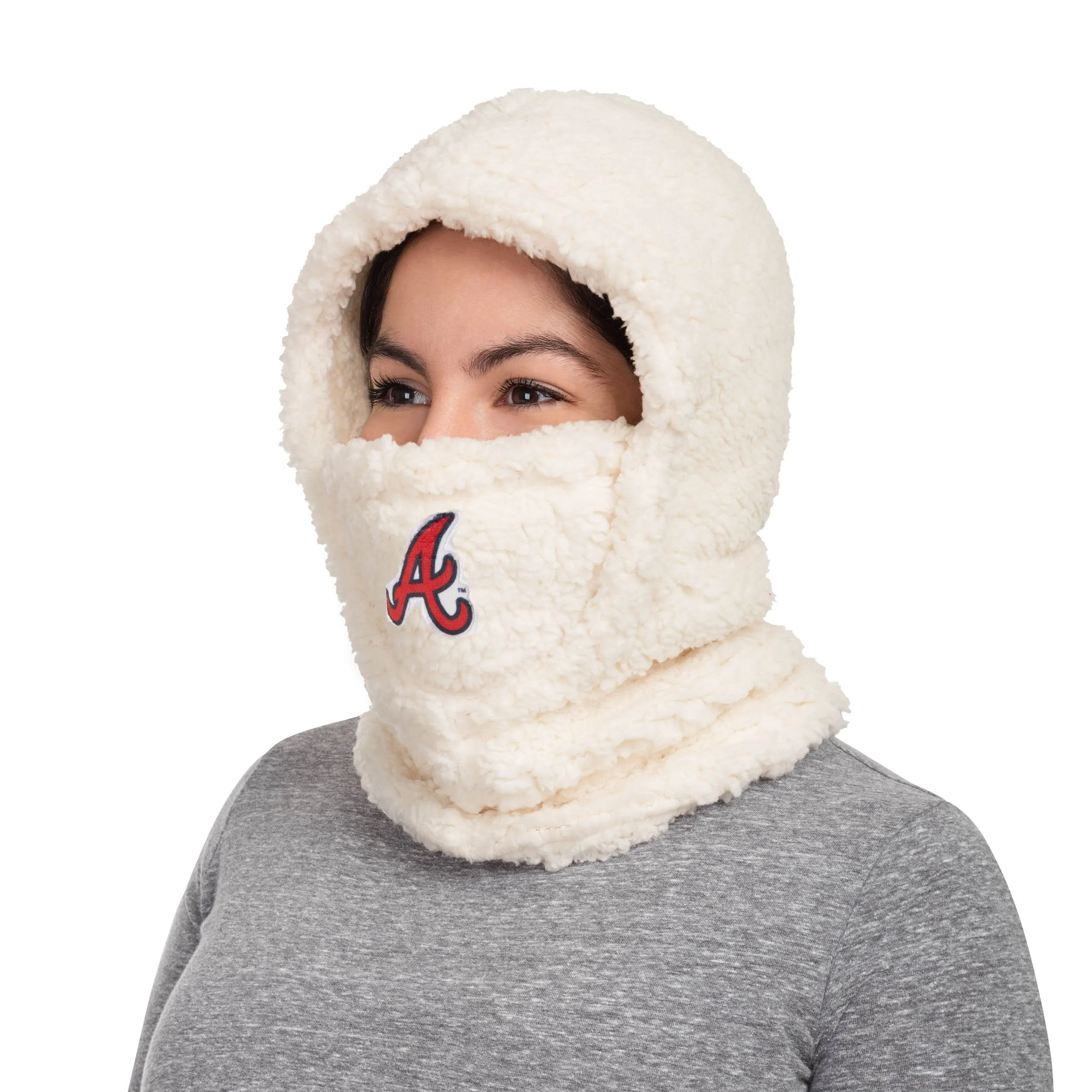 Atlanta Braves MLB Sherpa Hooded Gaiter