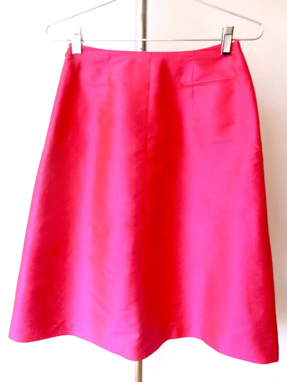 Audrey Skirt Thai Silk Taffeta Fuchsia