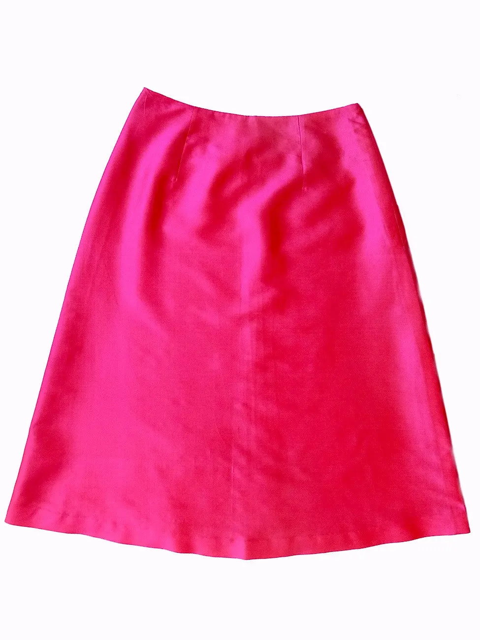 Audrey Skirt Thai Silk Taffeta Fuchsia