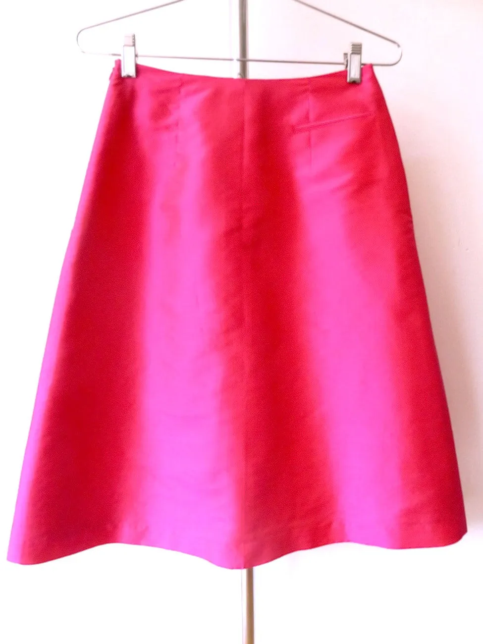 Audrey Skirt Thai Silk Taffeta Fuchsia