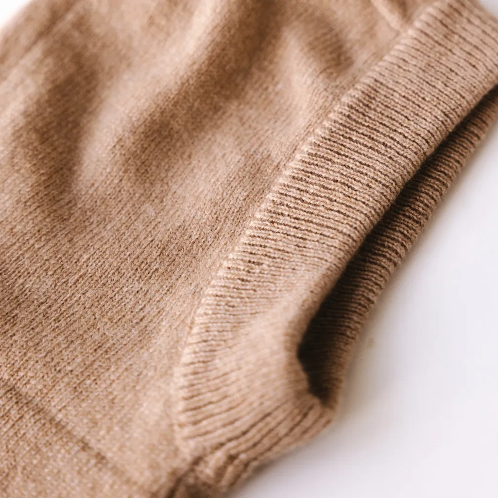 Baby Cashmere Balaclava - Caramel Brown