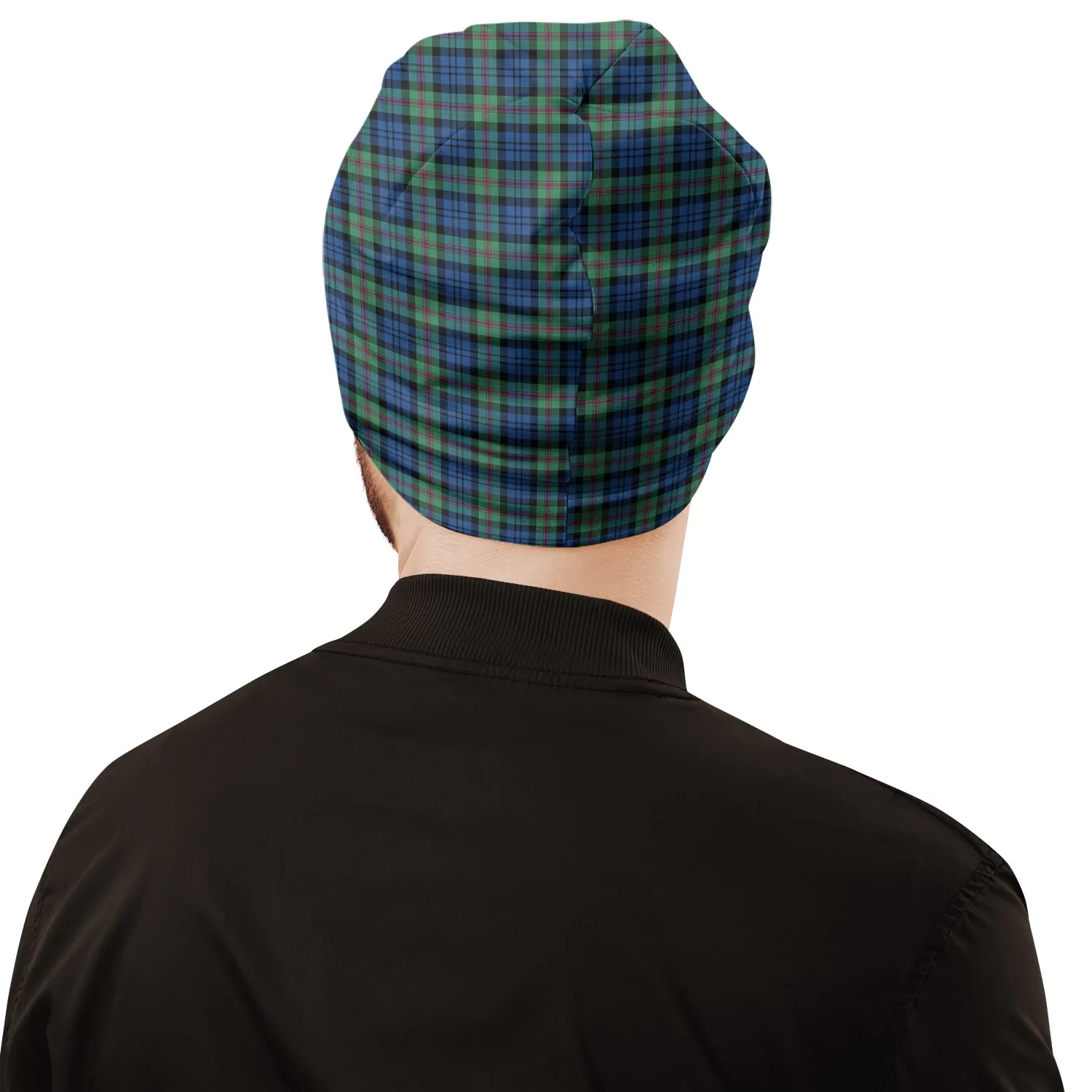 Baird Ancient Tartan Beanies Hat with Family Crest