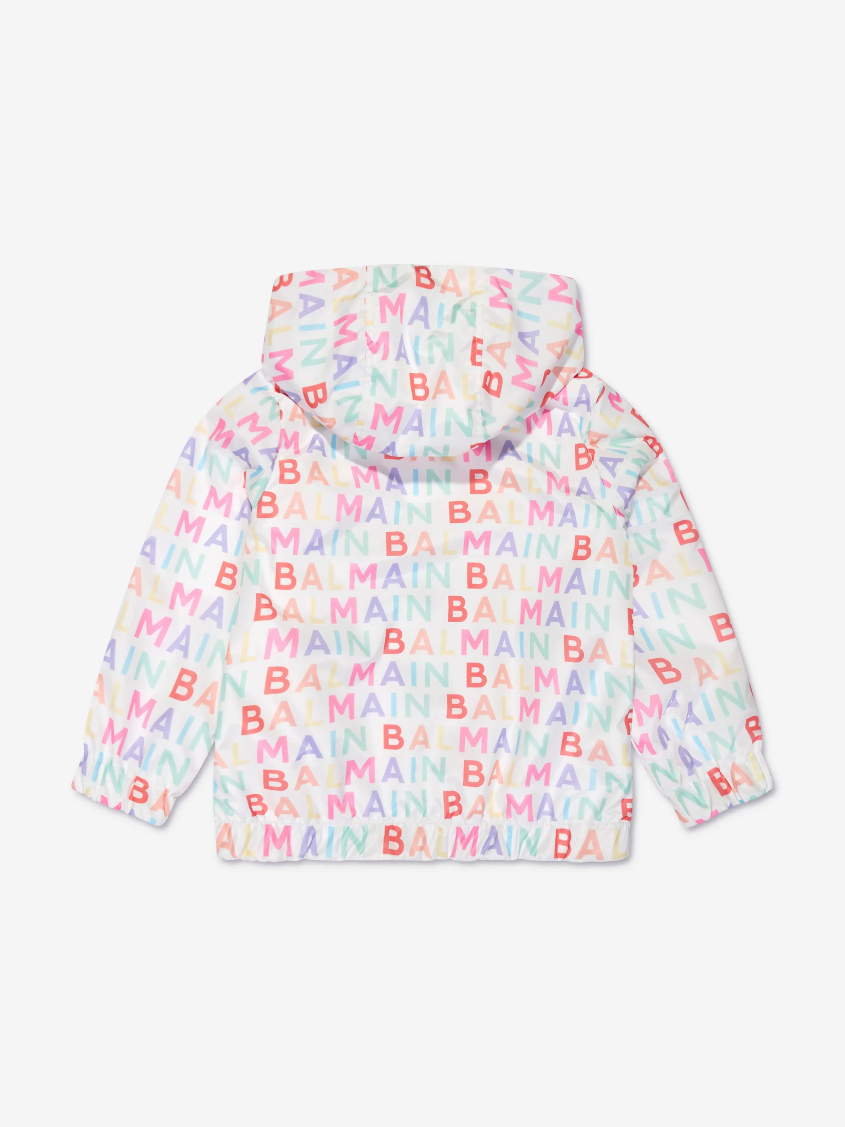 Balmain Kids Logo Print Jacket in Multicolour