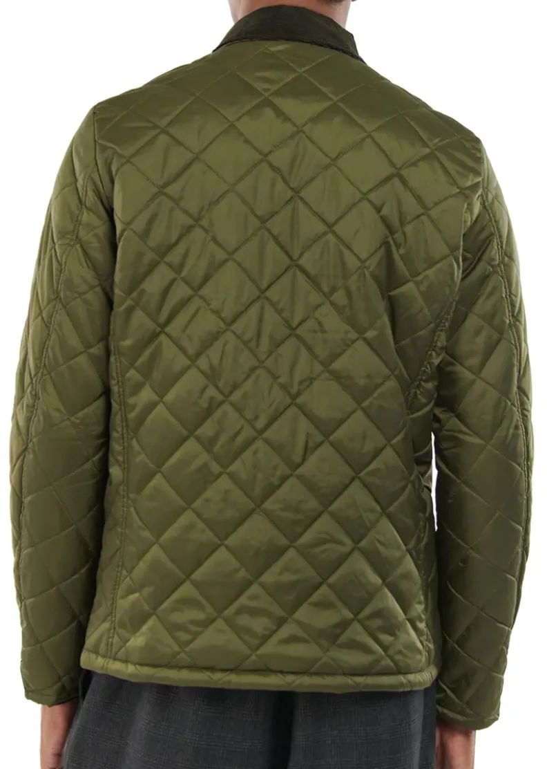 Barbour Herron Quilted Mens Jacket Olive