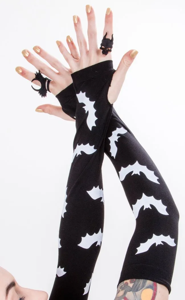 Bat Print Arm Warmers