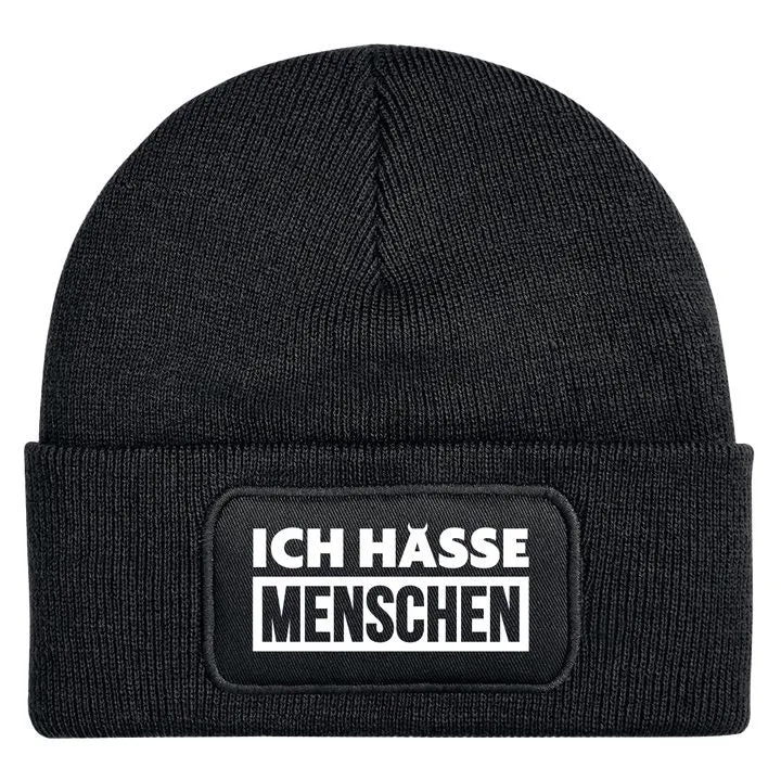 Beanie Mütze - Ich hasse Menschen