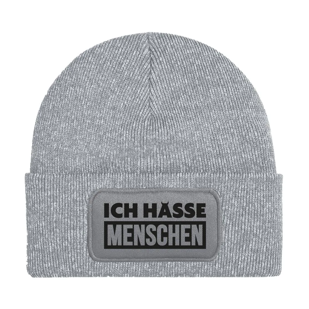 Beanie Mütze - Ich hasse Menschen