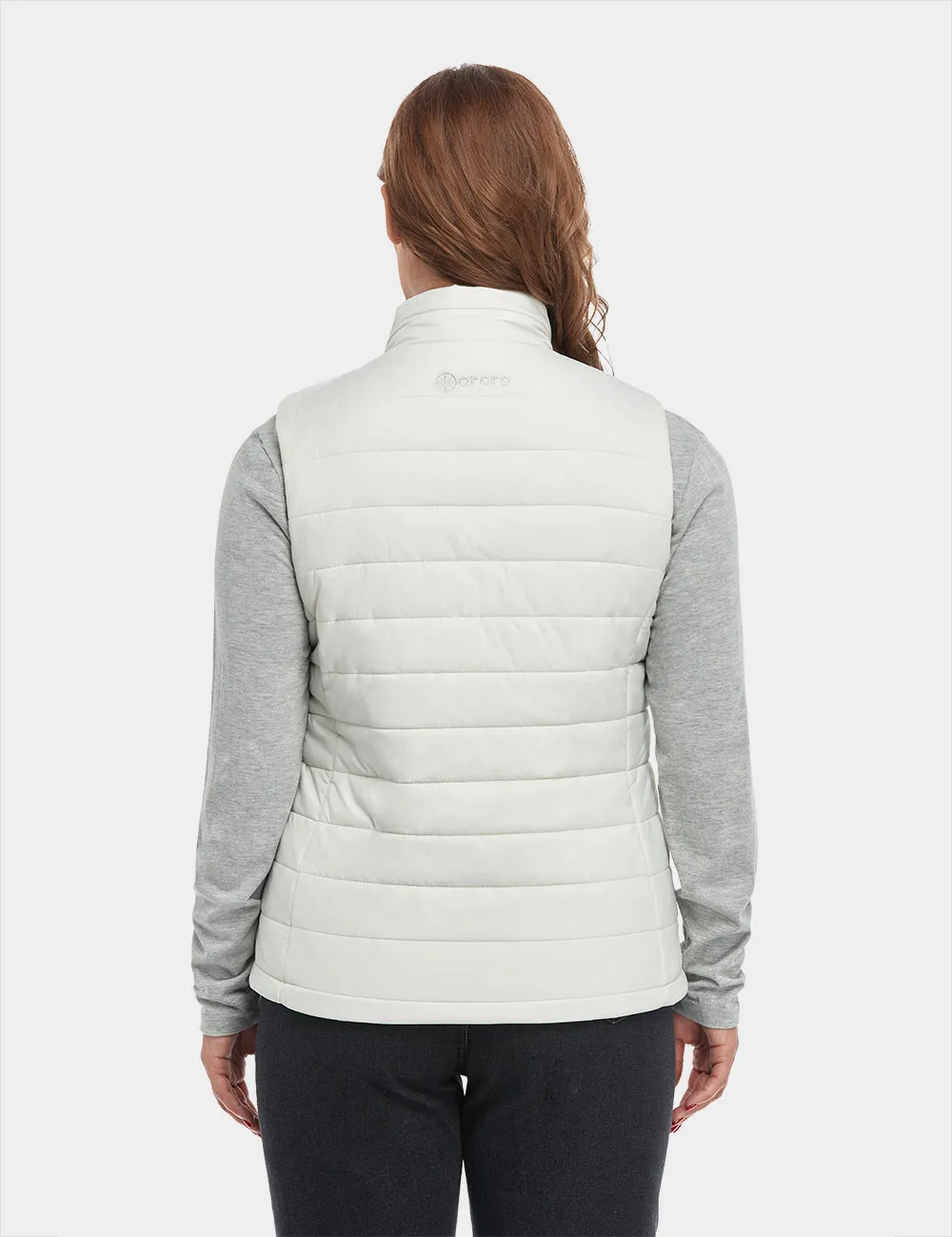 Bundle Deal - Women's Classic Heated Vest (Off-White) & Extra Mini 5K Battery