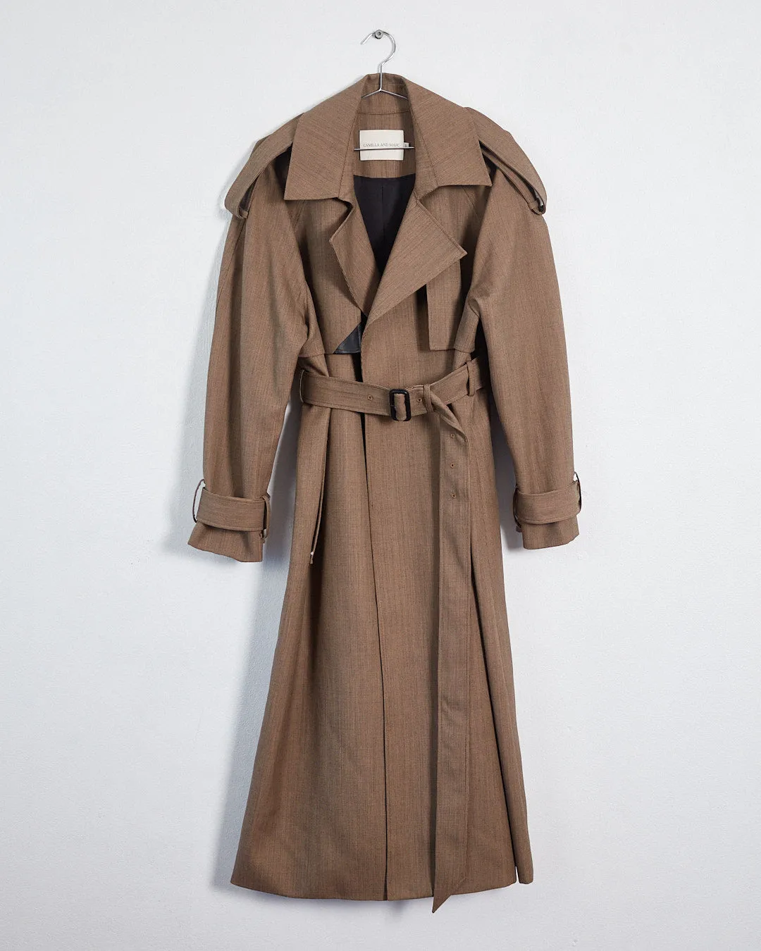 Camilla And Marc 'ria' trench coat, brown, 10-12