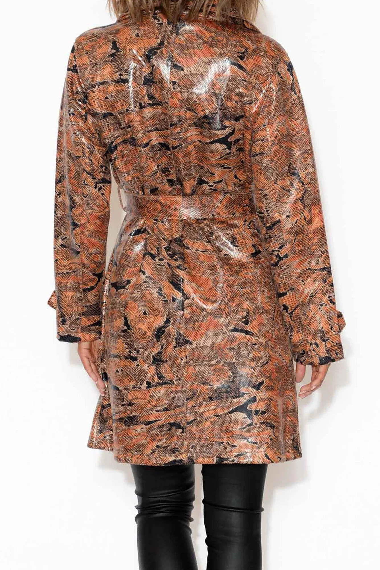 Carissa Tan Snake Coat