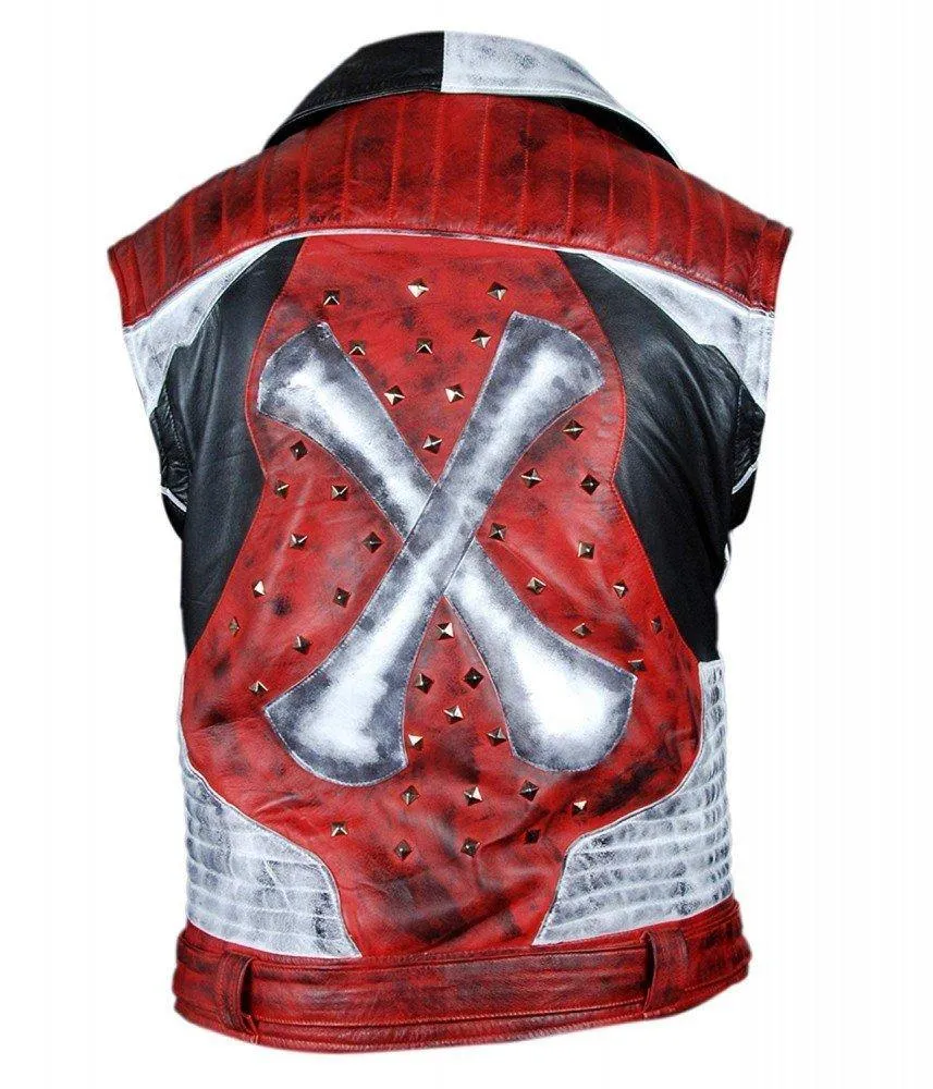 Carlos Descendants 2 Genuine Leather Jacket with Removable Sleeves