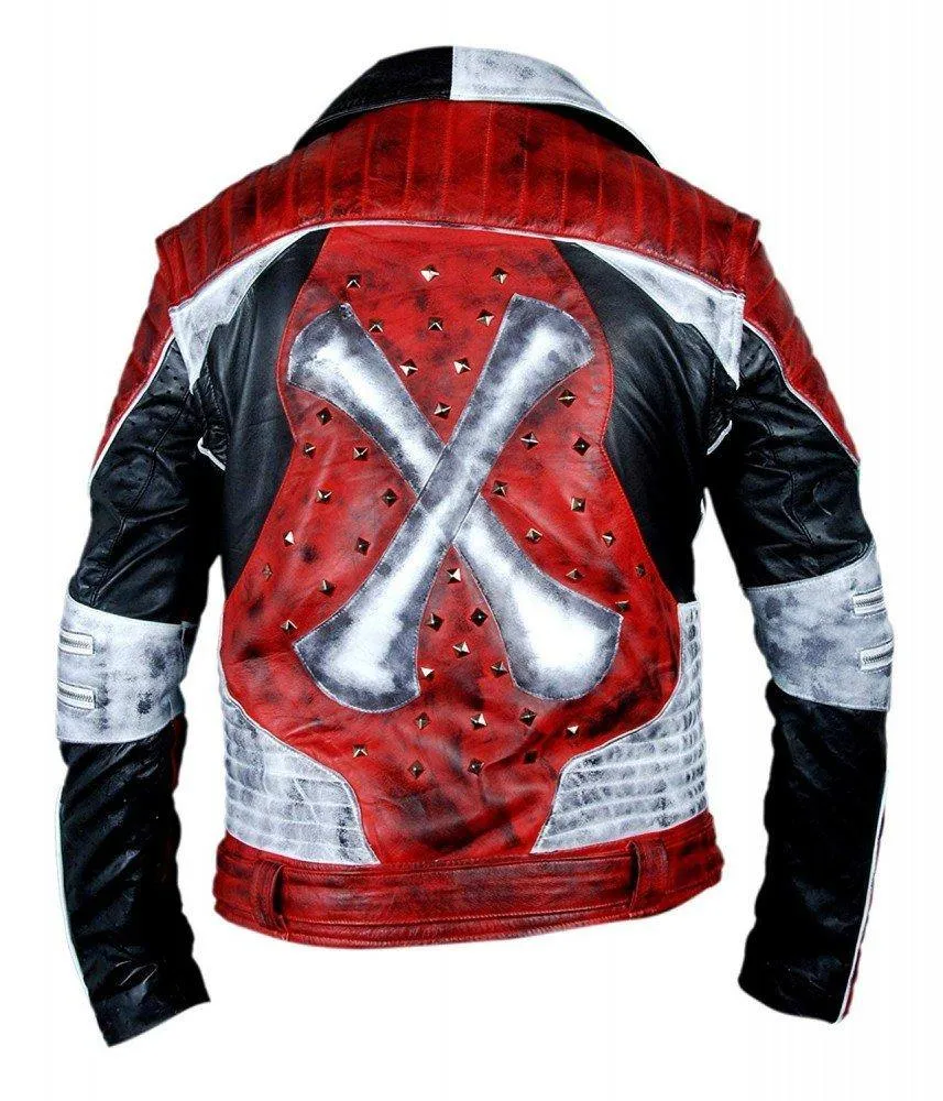 Carlos Descendants 2 Genuine Leather Jacket with Removable Sleeves