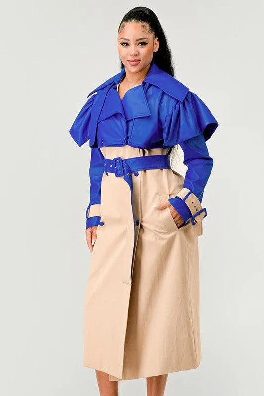 Chic Belted Trench Coat