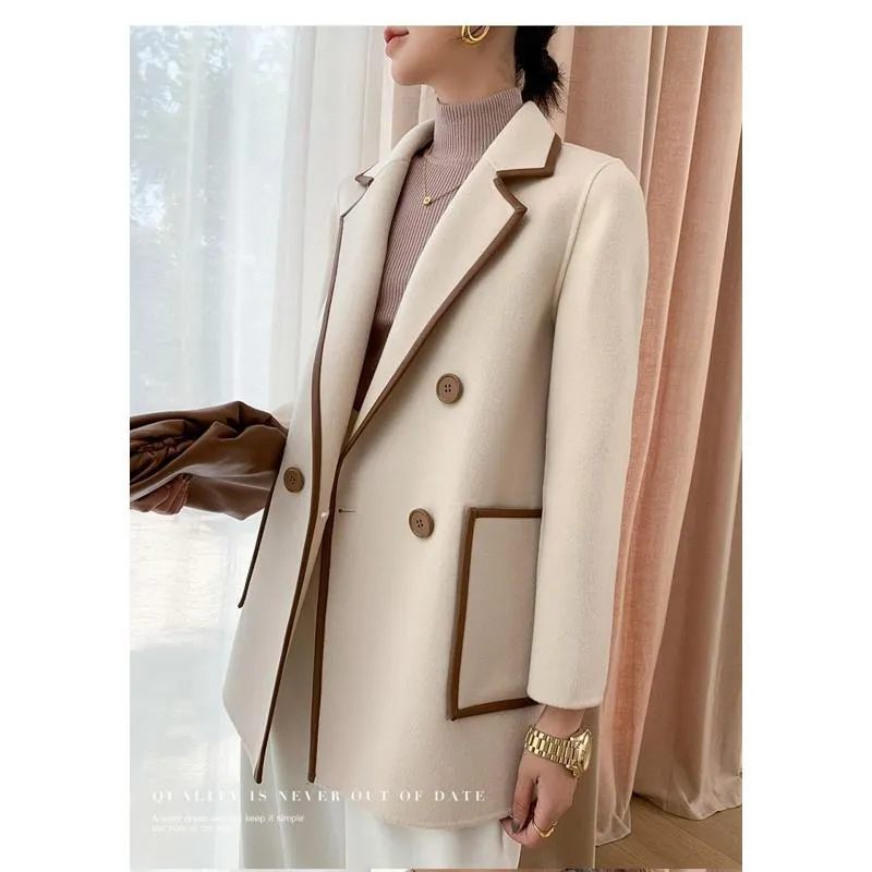 Chic Thigh-Length Loose Fit Casual Versatile Mac Coat