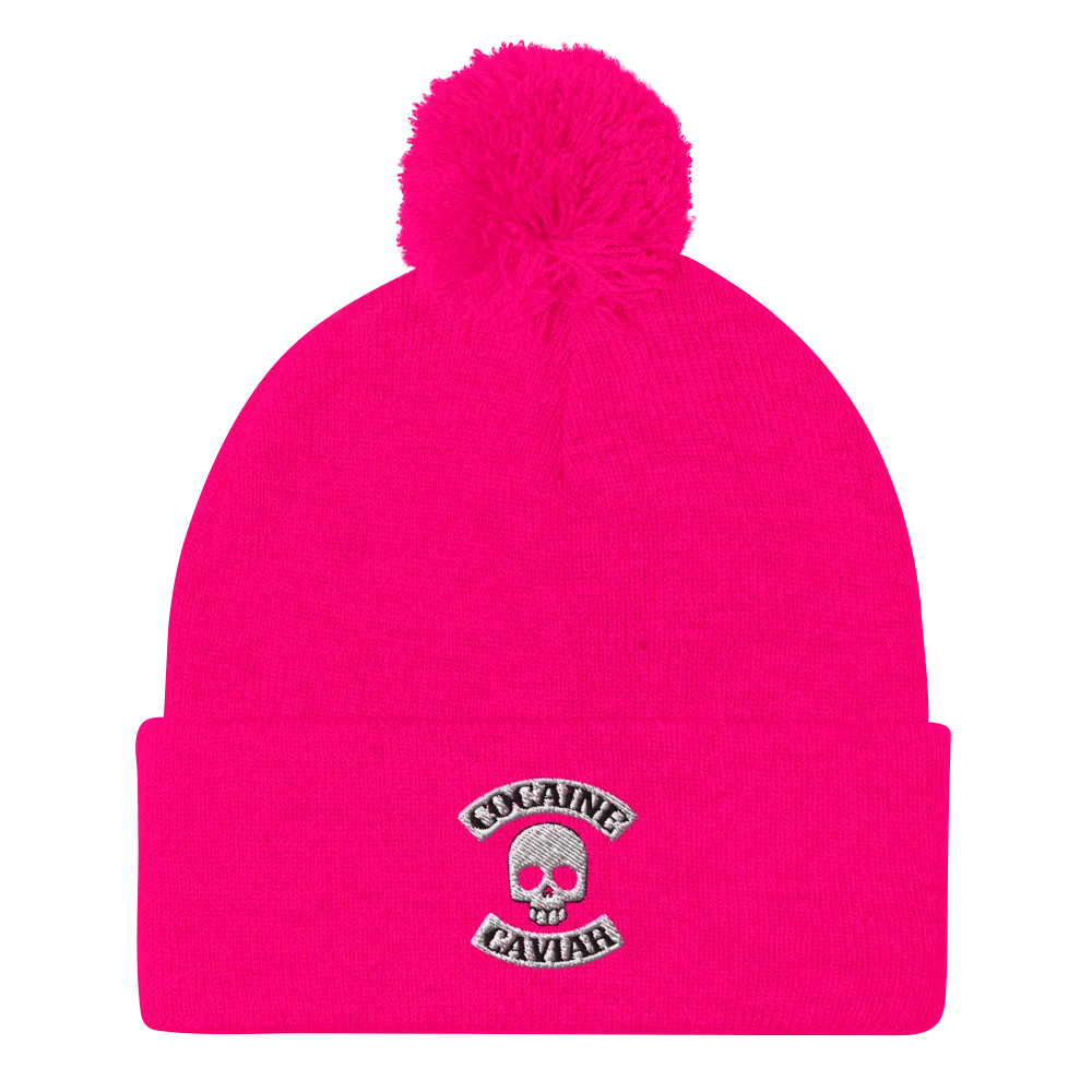 COCAINE & CAVIIAR SKULL BEANIE