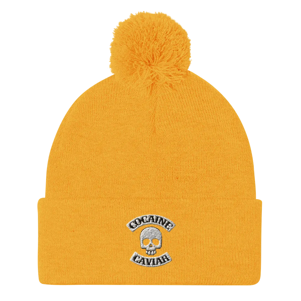 COCAINE & CAVIIAR SKULL BEANIE