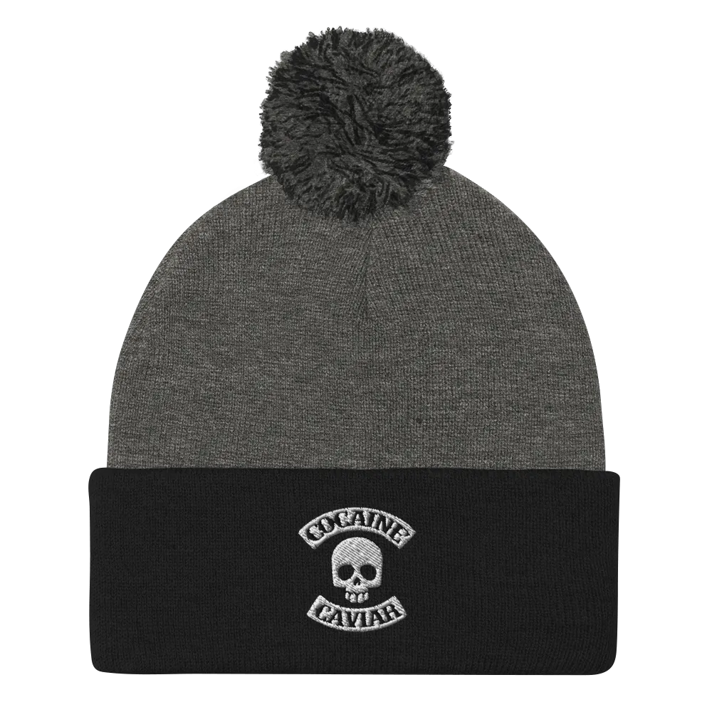 COCAINE & CAVIIAR SKULL BEANIE