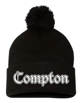 COMPTON POM POM BEANIE