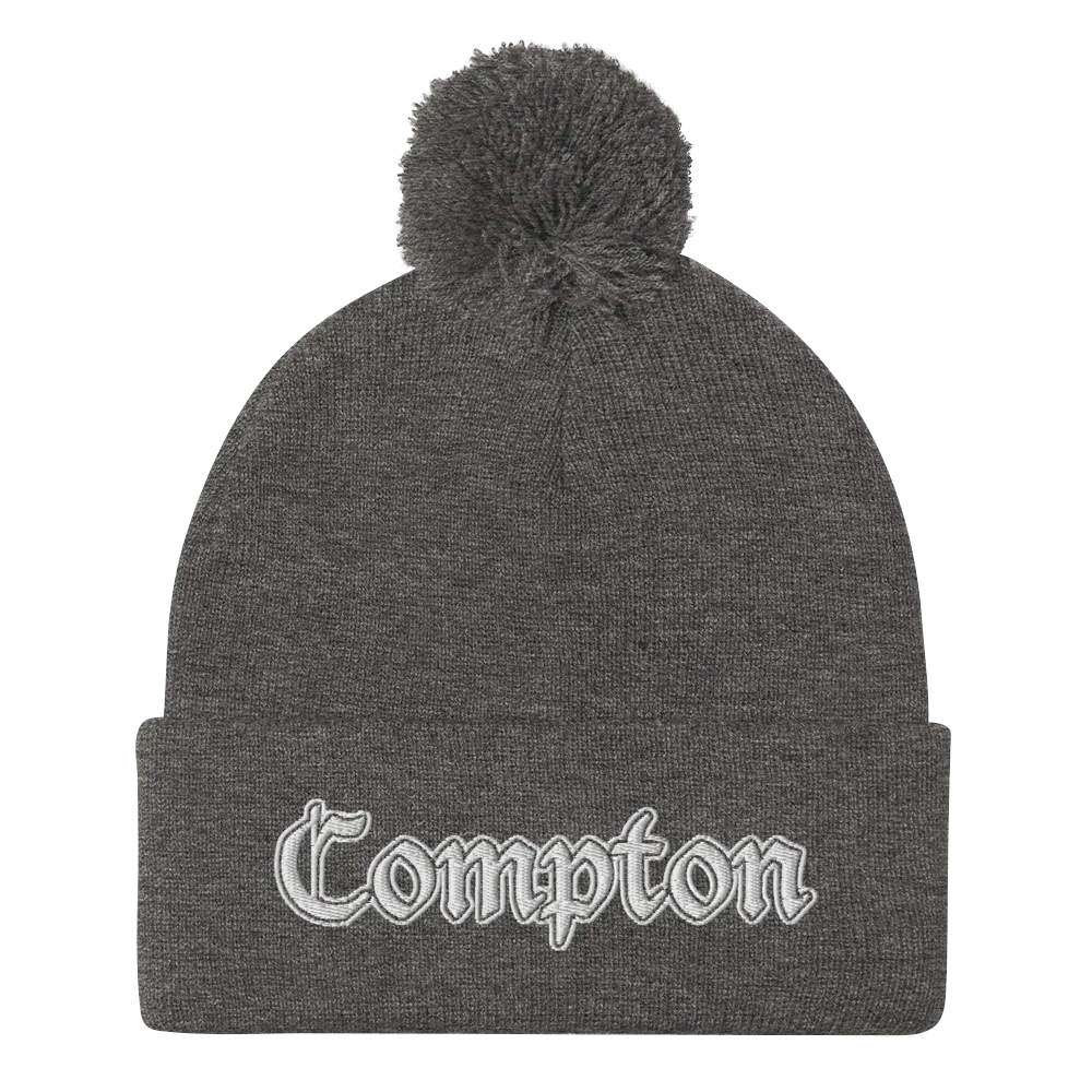 COMPTON POM POM BEANIE