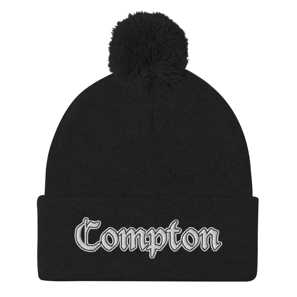 COMPTON POM POM BEANIE