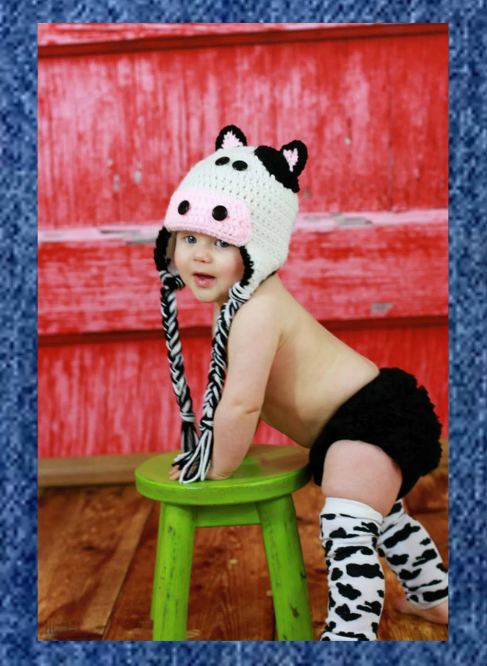 Cow Print Leg Warmers, Baby, Toddler, Boys or Girls