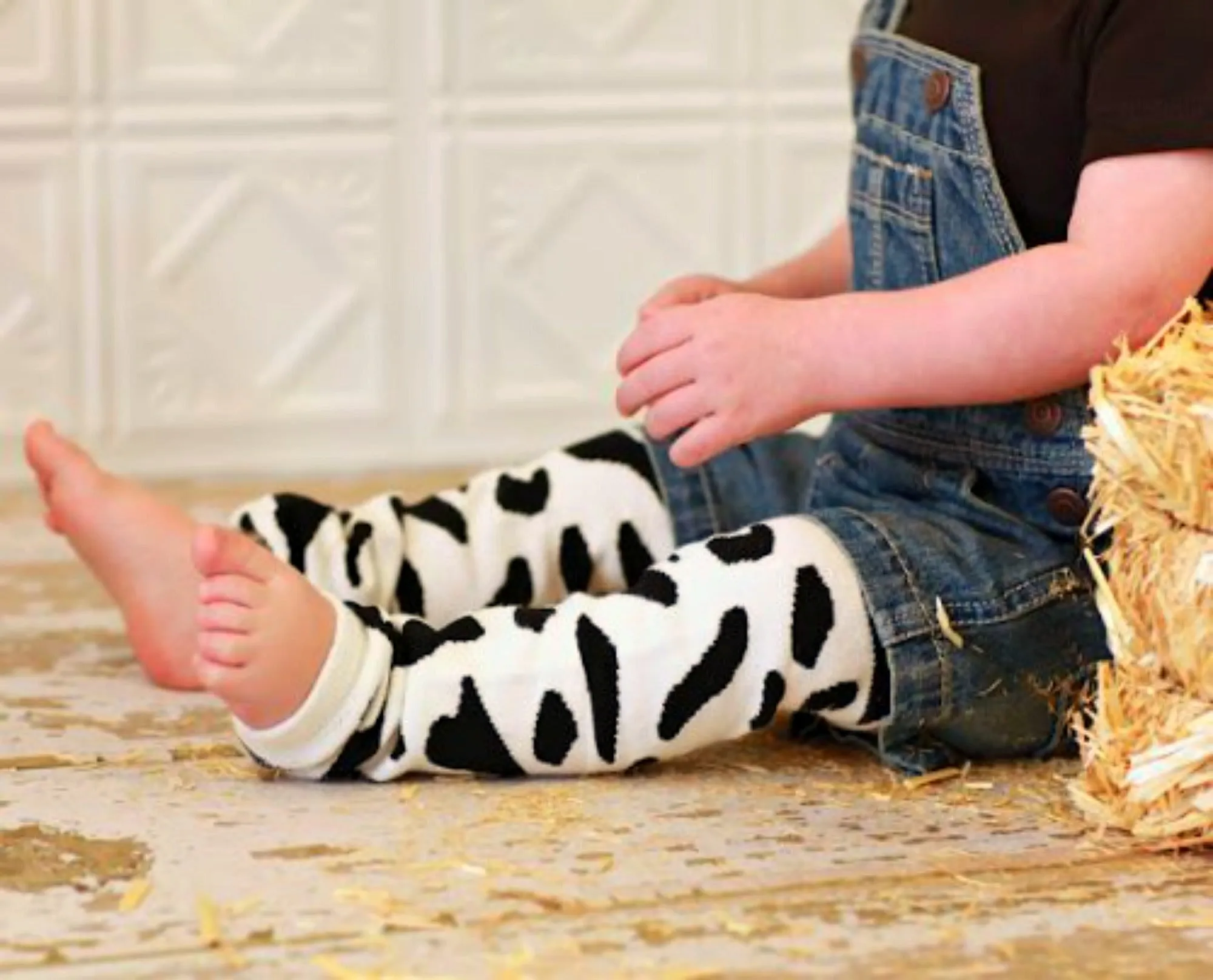 Cow Print Leg Warmers, Baby, Toddler, Boys or Girls