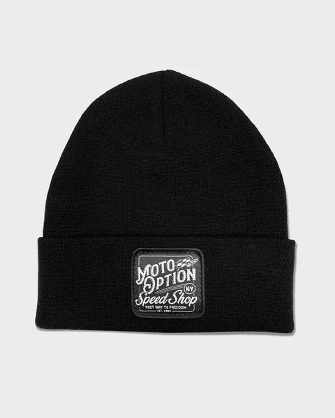 Cuffed Fast Way To Freedom Beanie - Black