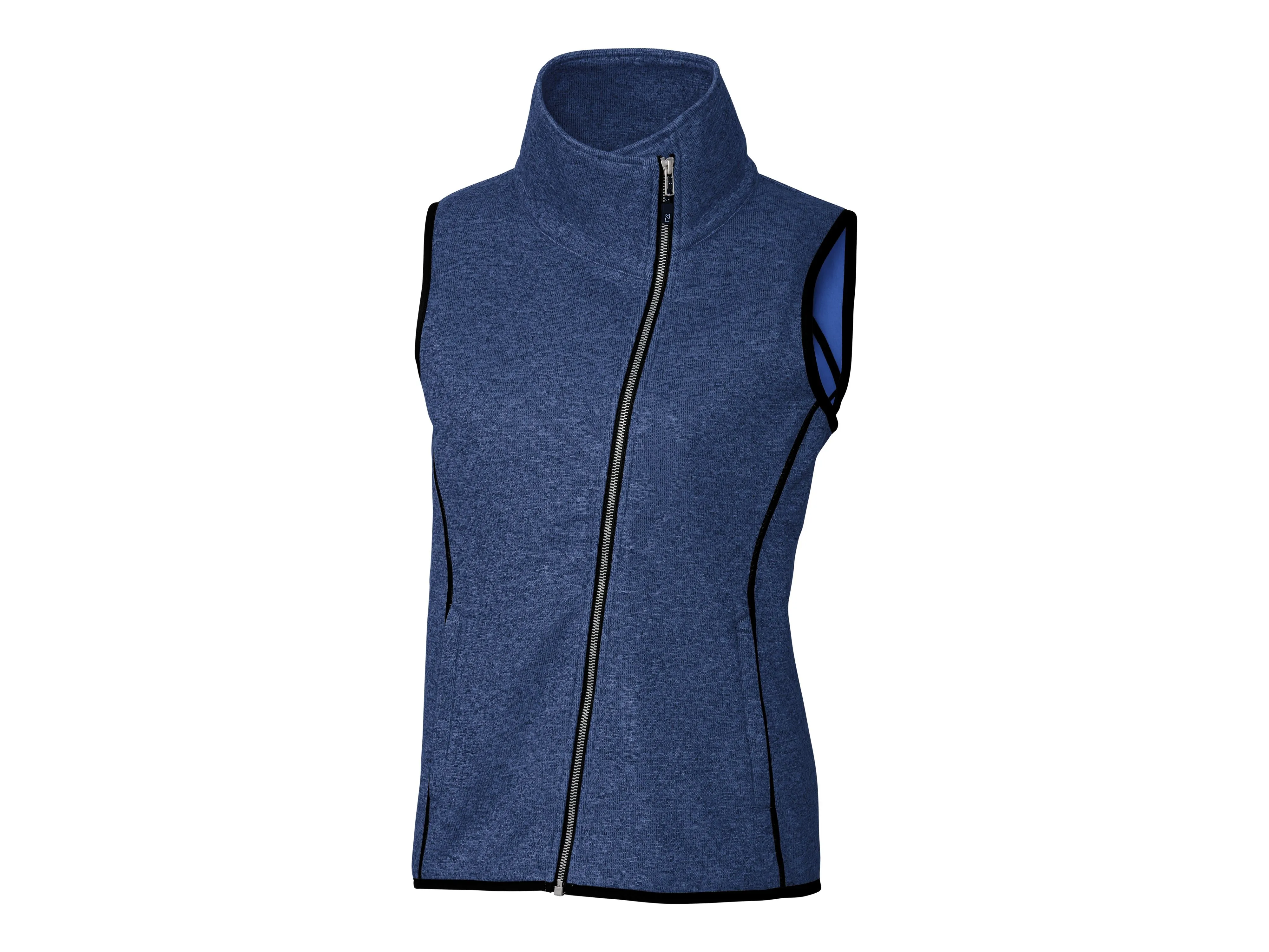 Cutter & Buck Mainsail Sweater-Knit Womens Full Zip Vest