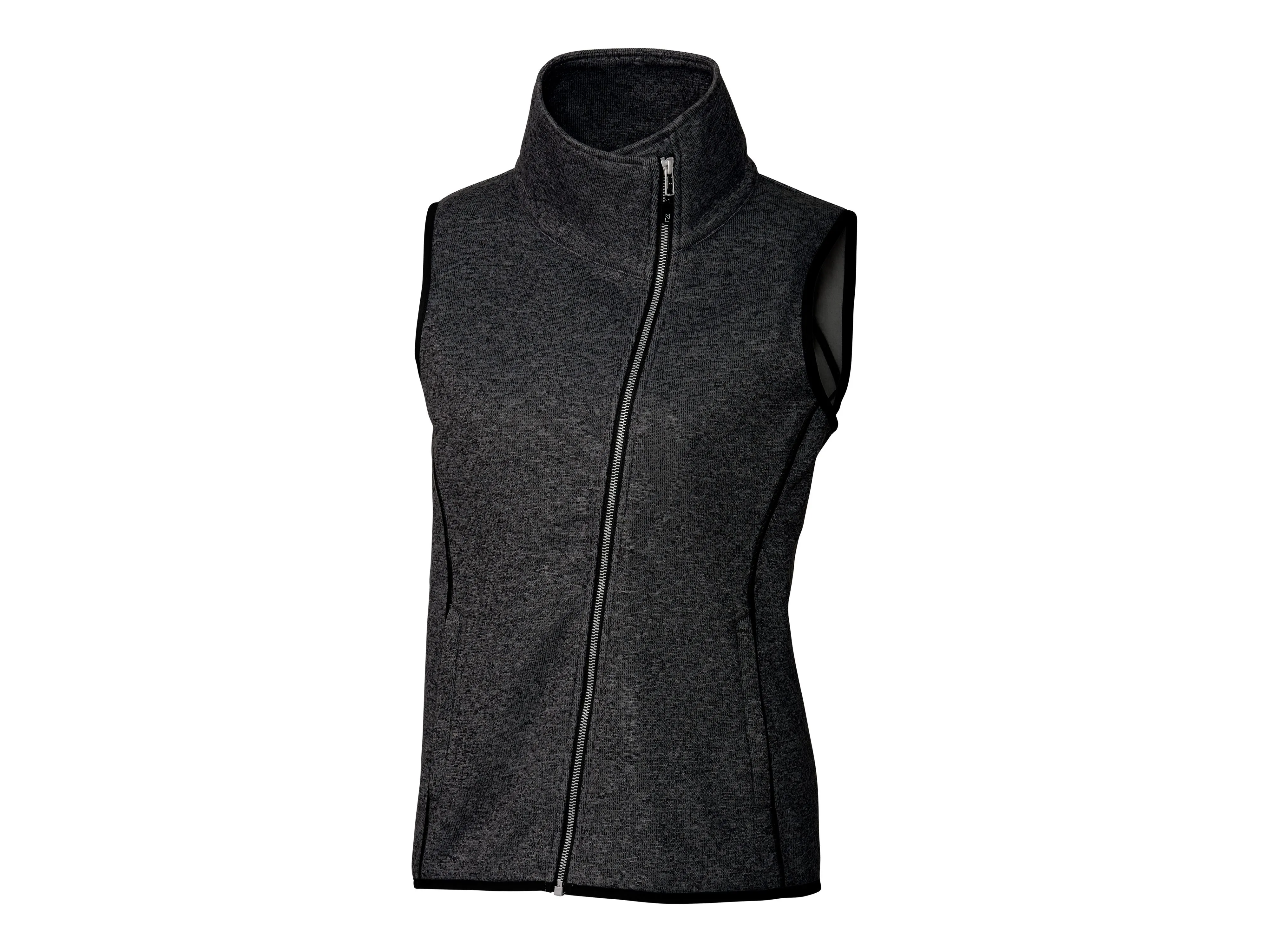 Cutter & Buck Mainsail Sweater-Knit Womens Full Zip Vest