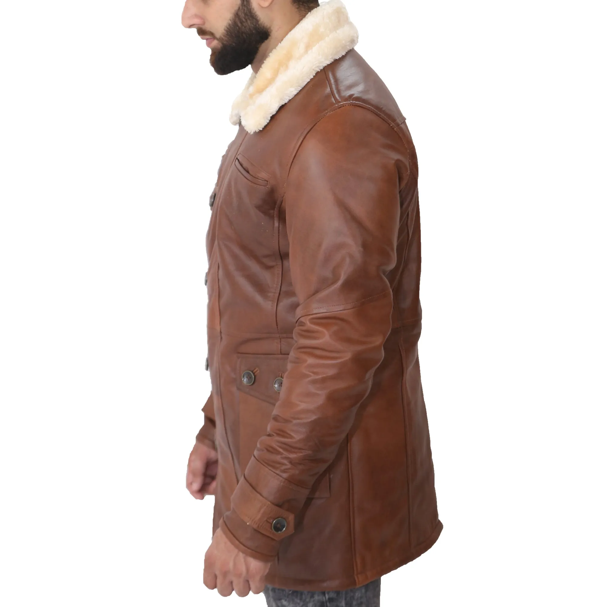 Dark Knight Rises Distressed Brown Bane Leather Coat