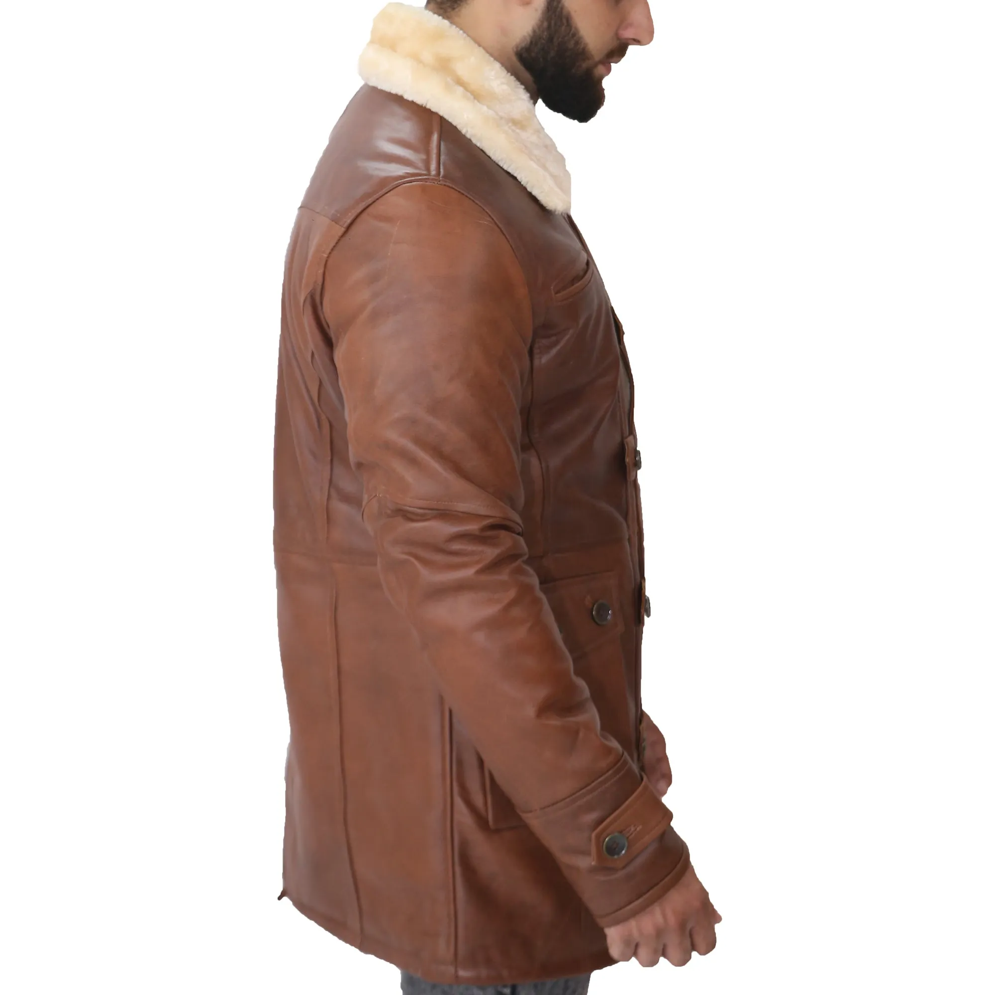 Dark Knight Rises Distressed Brown Bane Leather Coat