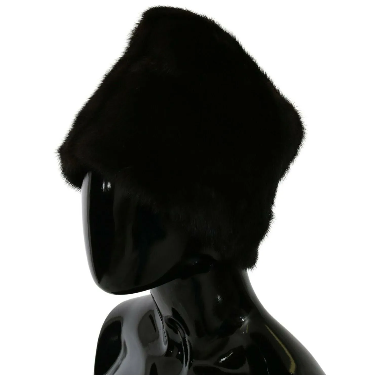 Dolce & Gabbana Elegant Black Silk Beanie - Chic Autumn/Winter Accessory