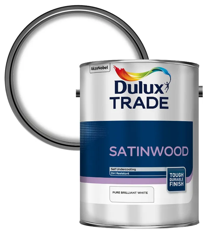 Dulux Trade Satinwood Paint - Pure Brilliant White