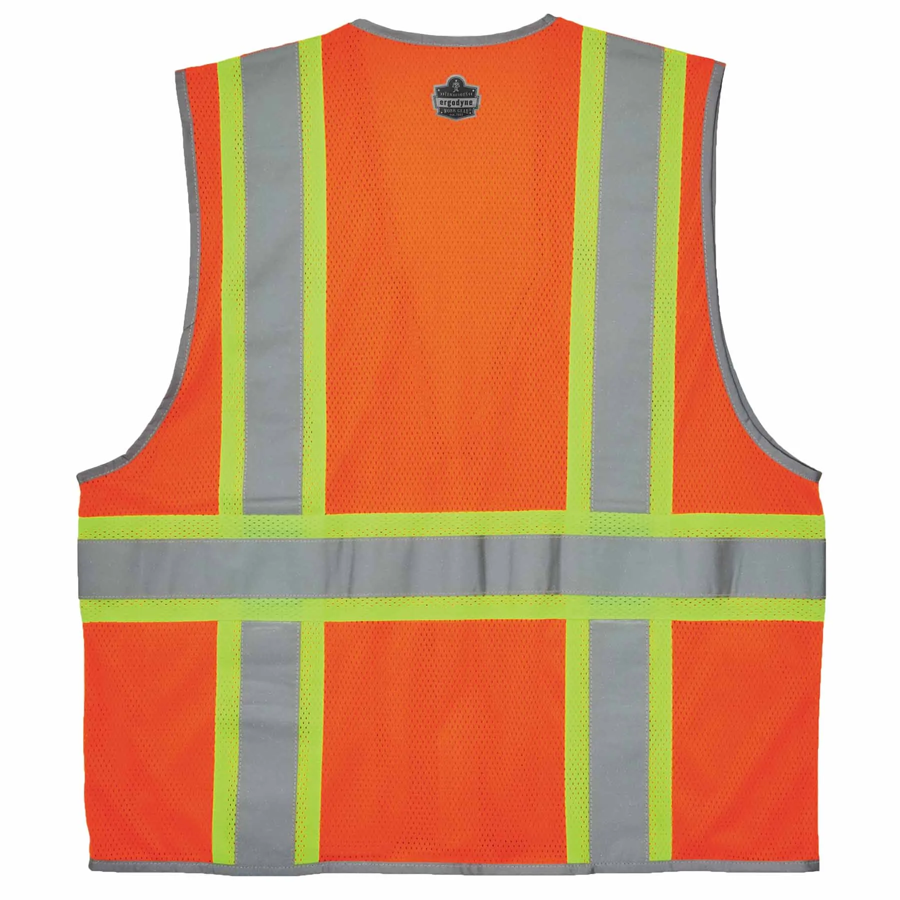 Ergodyne 24575 8246Z-S XL Orange Class 2 Two-Tone Mesh Vest - Single Size