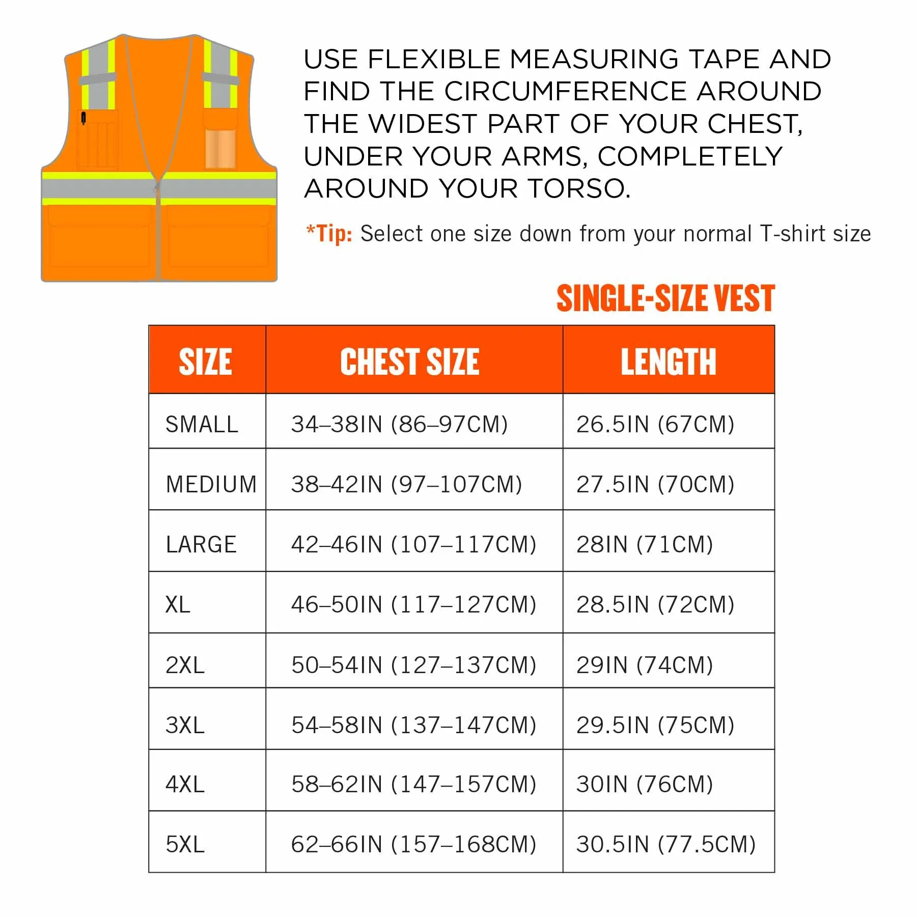 Ergodyne 24575 8246Z-S XL Orange Class 2 Two-Tone Mesh Vest - Single Size