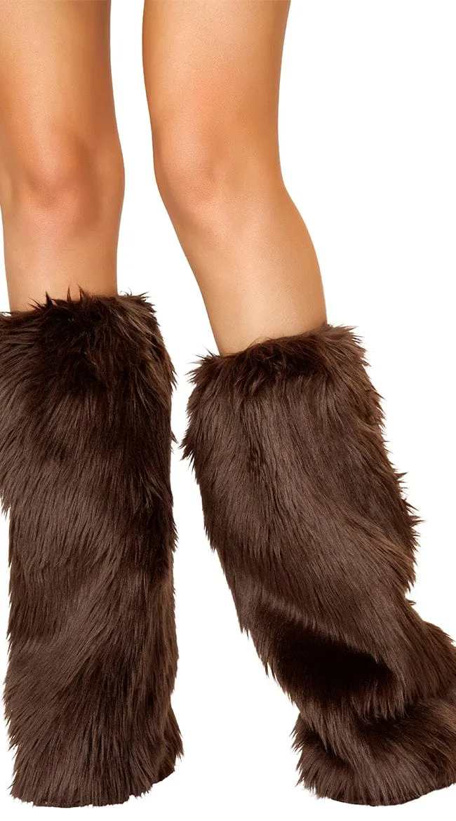 Faux Fur Leg Warmers