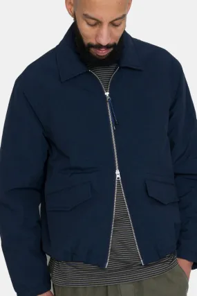 Folk Wadded Bomber Jacket (Navy Ripstop Nylon)