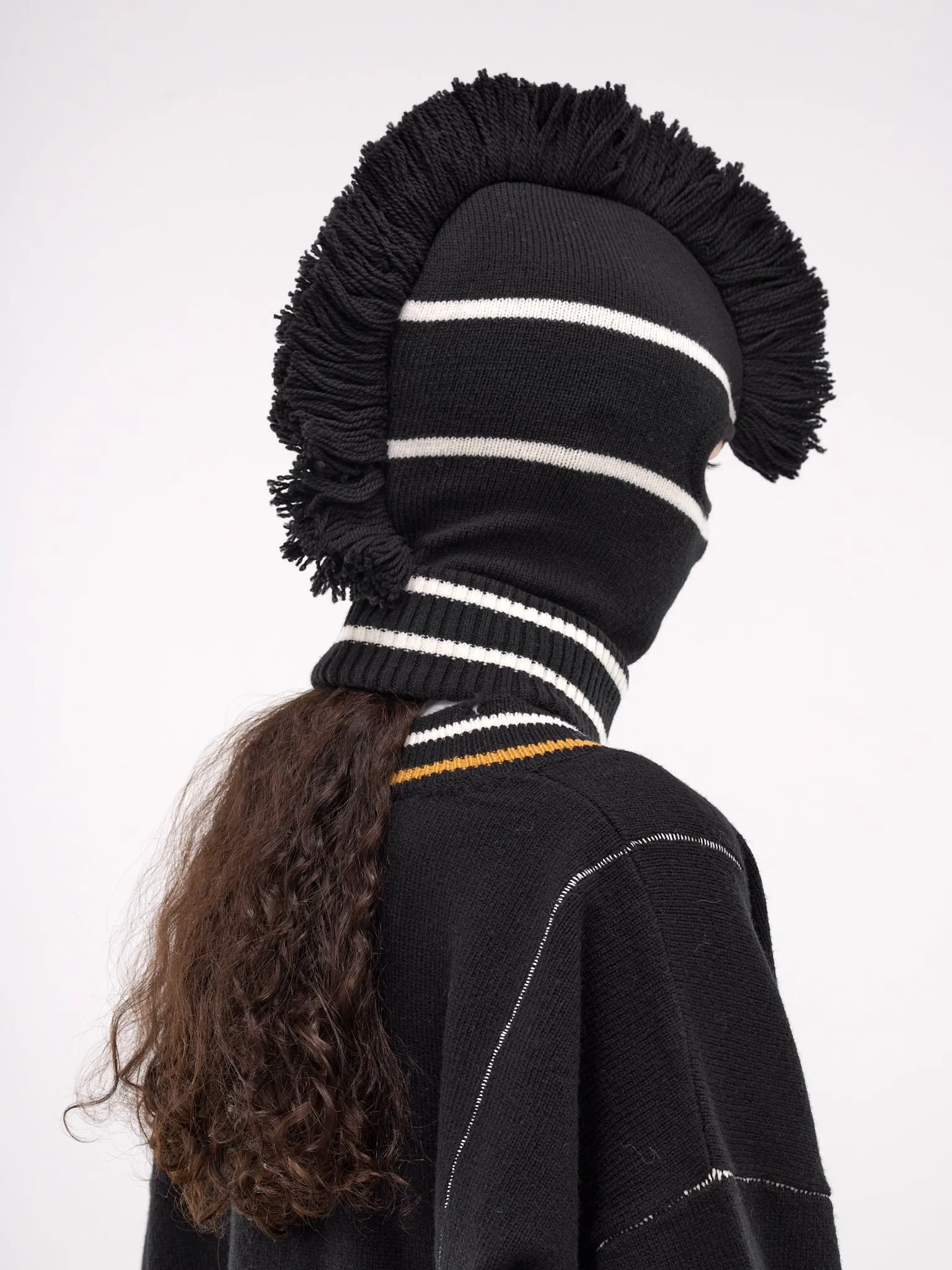 Fringe Knit Balaclava (BMLC001-KNI001-TAP-SHOE)