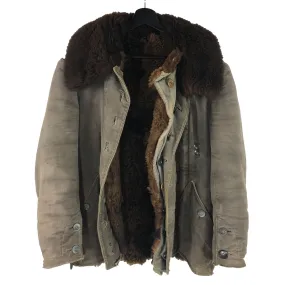 German Luftwaffe Sheepskin Fur High Altitude Flight Jacket Channel