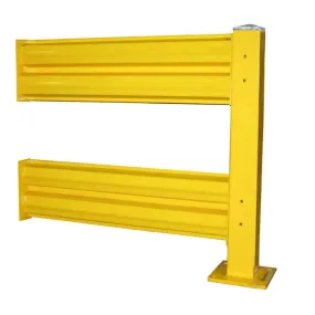 Heavy Duty Warehouse Double Guard Rail Add-On Unit