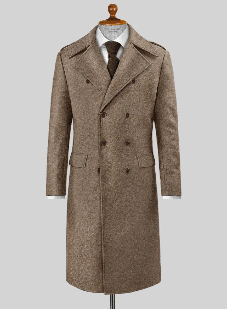 Highlander Light Tobacco Tweed GQ Overcoat