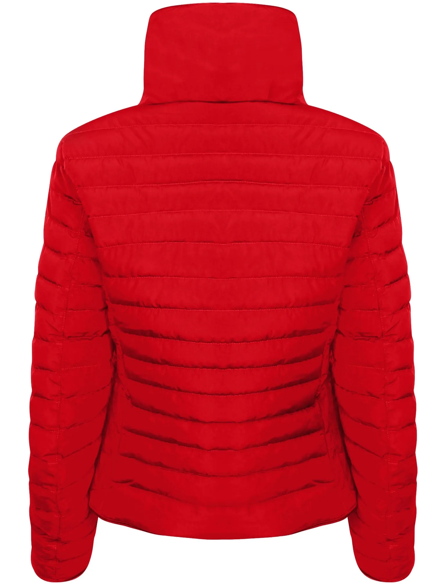 Honey 2 Funnel Neck Quilted Jacket in Crimson - Tokyo Laundry