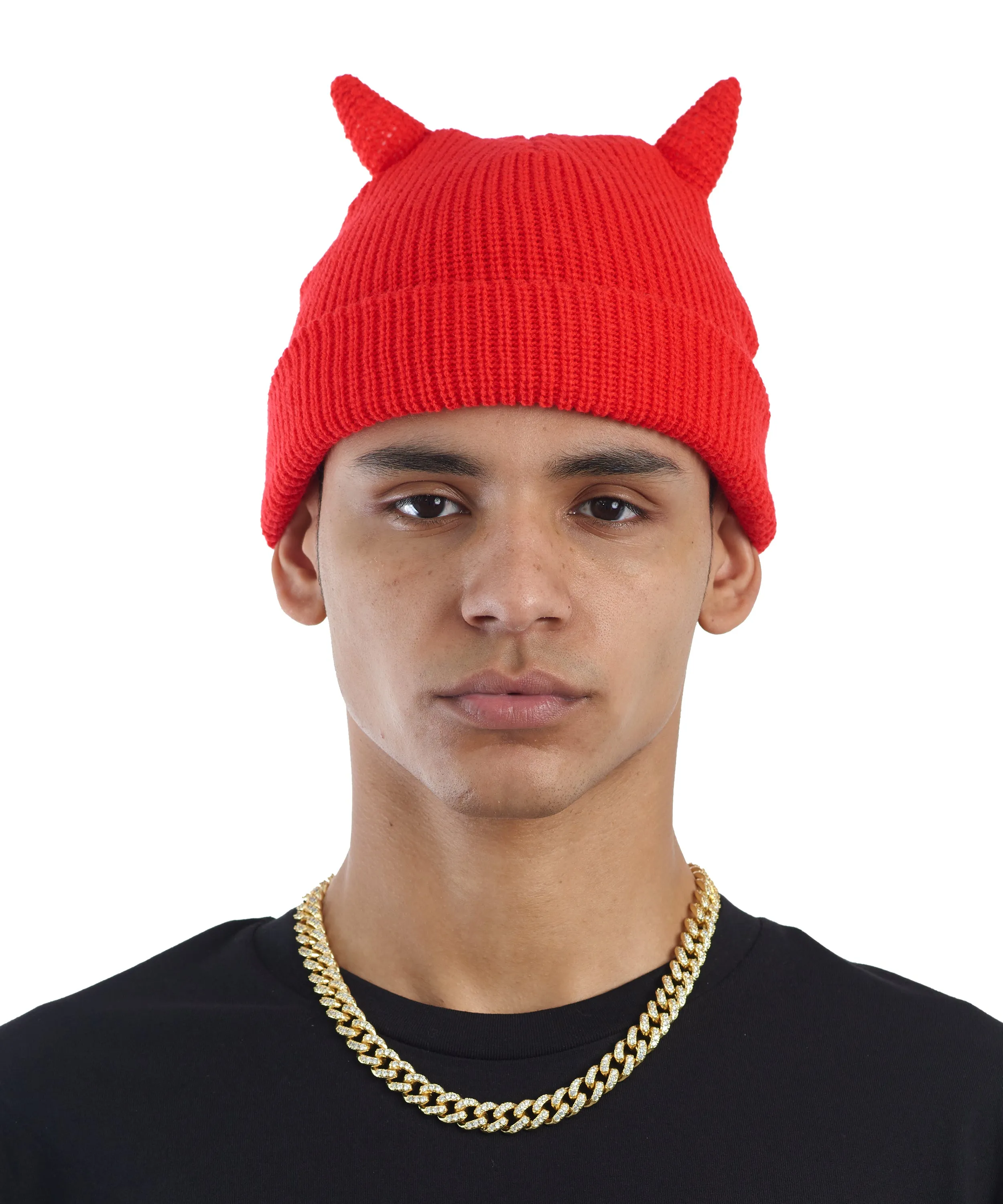 Horns Beanie - Red