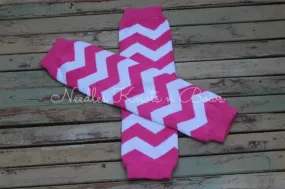 Hot Pink Chevron Leg Warmers, Baby Toddler