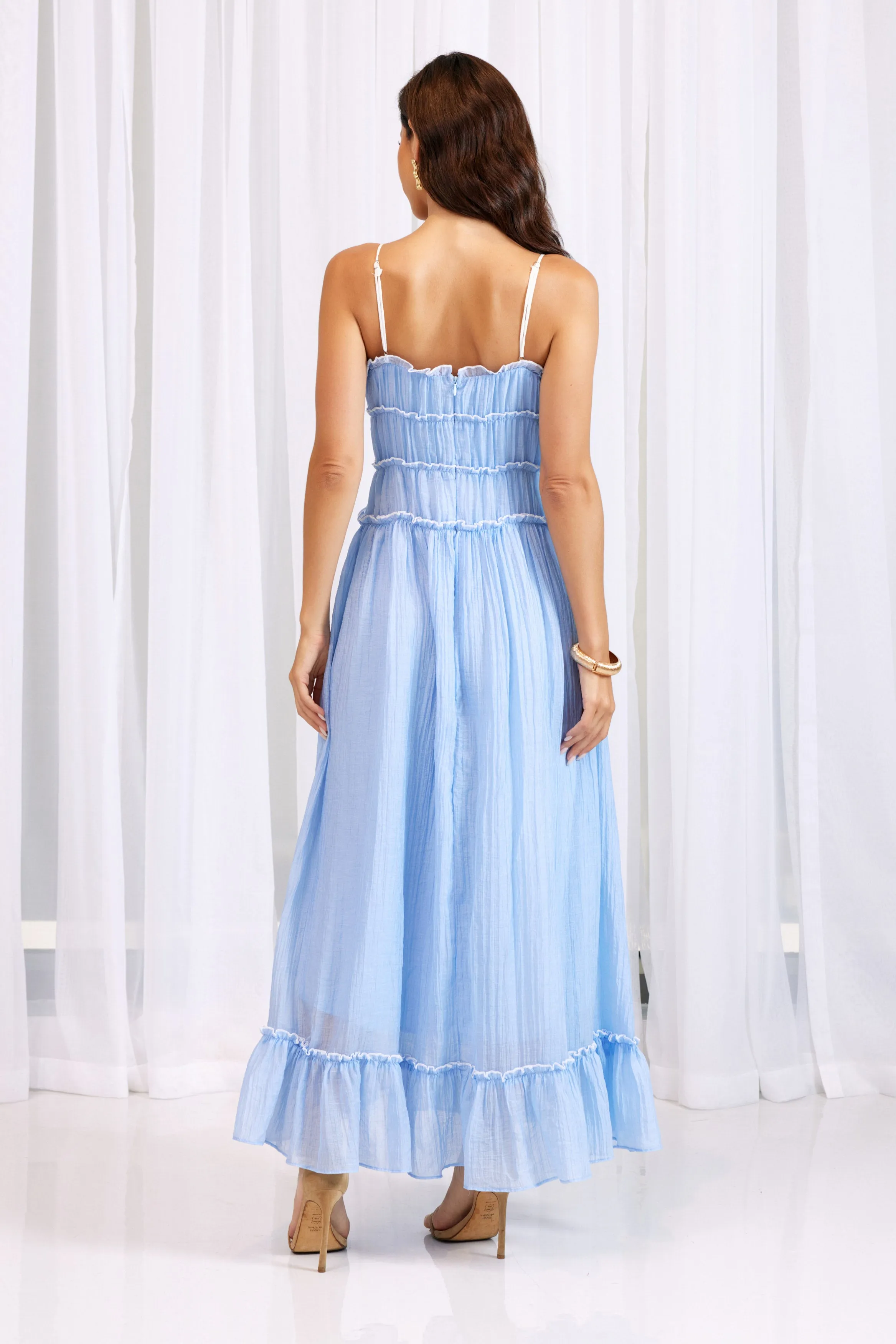 Isabella Midi Dress Sky